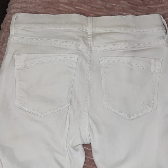 Express jeans ankle legging MIA.MID RISE white size 6 28” inseam in EUC. - Picture 9 of 16